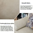 thumbnail image 2 of Hybition 3-Piece Living Room Sofa Set, Matte Faux Leather, with Geometric Pillows-Color:Beige, 2 of 9