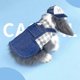 thumbnail image 3 of Rabbit Harness and Leash Small Animal Clothes for Rabbit Guinea Pig, Bunny Plaid Harness Leash Guinea Pig Blue Denim Black and White Plaid Dress, 3 of 5