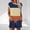 Navy women's color block shorts set a1, variant on Cagogo Women's Color Block 2 Piece Shorts Set Casual Summer Cruise Outfits Loose Round Neck T-Shirt with Pocket Comfy Elastic Waist Pants Matching Lounge Sets Tracksuits Travel Airport Outfit