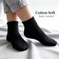 thumbnail image 2 of DOVACKA 6 pairs Women's Cushioned Ankle Socks, Breathable Cotton Solid Color for Athletic Running, 2 of 5
