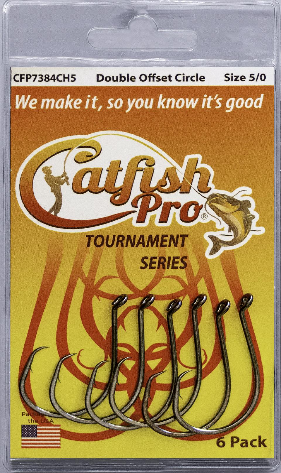 5 Packs of Catfish Pro Tournament Series Double Offset Circle Hooks
