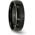 thumbnail image 5 of Chisel Stainless Steel Brushed Black IP-plated 6.2mm Band - Ring Size 11.5, 5 of 8