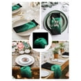 thumbnail image 3 of Green Fruit Cloth Napkins Set of 8 Reusable Dinner Napkins, Modern Minimalist Decor Black Background Cocktail Napkin Washable Table Napkins for Wedding/Holiday Party/Baby Shower 20"x20", 3 of 7