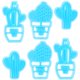 thumbnail image 1 of KAKOWELY 6 moldes de plástico para galletas de cactus, sellos y cortadores de galletas., 1 of 4