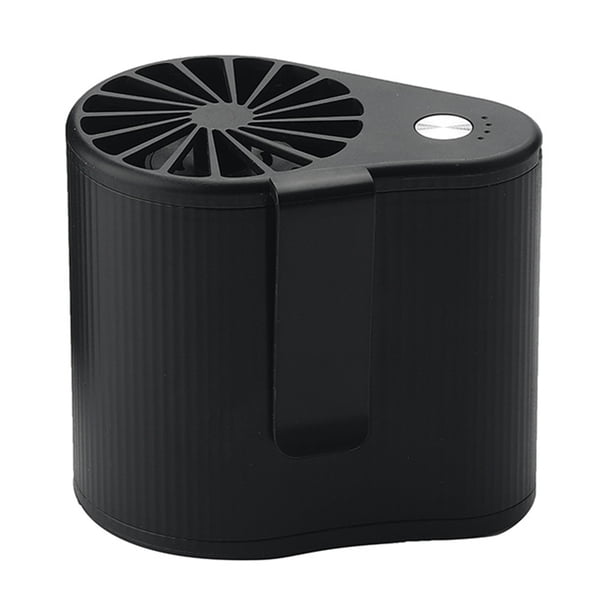 Nuevo Mini Ventilador Portátil Mano Con Carga USB Ventilador Cintura Y Creativo para Exteriores (4800mAh Negro)