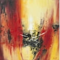 thumbnail image 2 of Geurts, Nelly 20x20 Gold Ornate Wood Framed with Double Matting Museum Art Print Titled - Orange Red II, 2 of 4