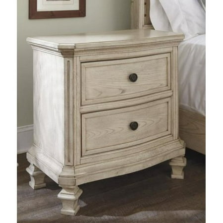 White Round Nightstand Ashley Demarlos B693-92 29