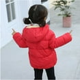 thumbnail image 6 of Qtinghua Infant Toddler Baby Boy Girl Hooded Coat Cute Ear Long Sleeve Zipper Jacket Winter Warm Outerwear Tops Red 12-18 Months, 6 of 6