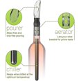 thumbnail image 2 of Enfriador de vino en forma de barra con aireador y vertedor antigoteo, acero inoxidable, 2 of 5