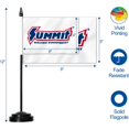 thumbnail image 4 of Anley Custom Desk Flag Set - 5 x 8 IN Single-Sided Miniature Desktop Flag with 12" Solid Pole - Vivid Color and Fade Resistant - Black Base and Spear Top, 4 of 5