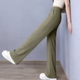 thumbnail image 7 of Aobny Plus Size Pajamas Women Drawstring Pants Only Lounge Pants Full Solid Loungewear,Green,M, 7 of 7