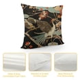 thumbnail image 4 of Nawypu  Heron Throw Pillow Cover Japanese Crane Asian Oriental Birds Blooming Floral Autumn Leaves Branch Square Pillow Case Cushion Cover for Home Car Decorative, 4 of 5