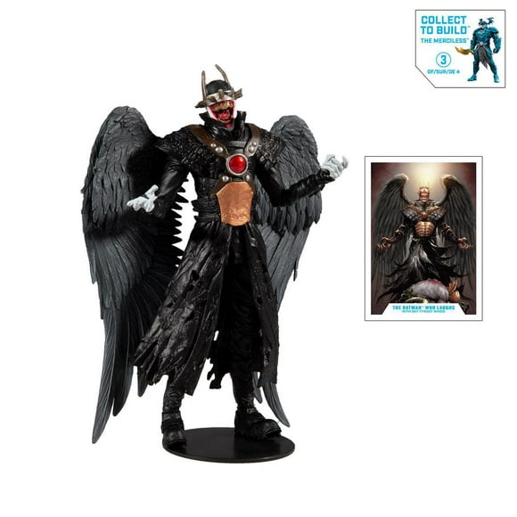 McFarlane Toys - DC Multiverse - Batman Who Laughs avec des ailes Sky Tyrant et des pièces pour la figurine "The Merciless"