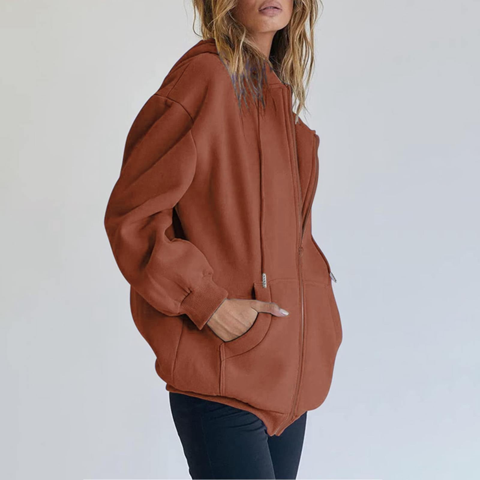 ROA|HOOD/ZIP-UP (Heavy Hoodie (RBMW0333FA239-BLK0001)) Manxivoo Zip Up Hoodie Women Womens Oversized Zip Up Hoodie