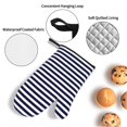 thumbnail image 3 of Salouo Navy Blue And White Stripes for Oven Mitts and Potholders BBQ Gloves-Oven Mitts and Pot Holders Non-Slip Cooking Gloves for Cooking Baking Grilling (4-Piece Set), 3 of 6