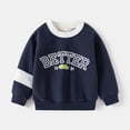 thumbnail image 3 of Boys Shirts Toddler Girls Long Sleeve Cartoon Letter Prints Tees Shirt Kids Clothes Boys Tshirts Navy 18 Months-24 Months, 3 of 3
