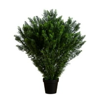 Nearly Natural 4ft. Artificial Cedar Bush UV Resistant (Indoor/Outdoor)