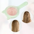 thumbnail image 6 of Unique Bargains 1pc Women Cat's Ears Airbag Hair Comb for Straight Curly Thick Wet Hair Green ABS TPR, 6 of 6