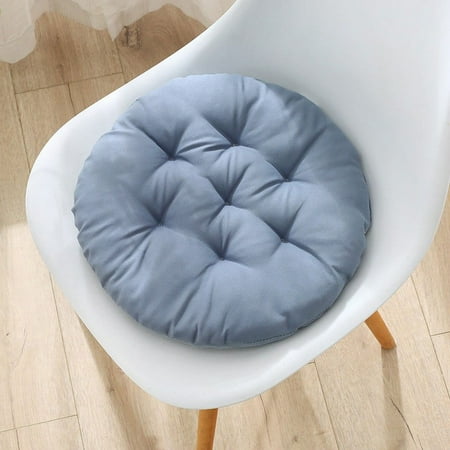 

dvypyn Padded Round Chair Padded Dinette Chair Padded Office Student Chair Padded Gray