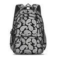 thumbnail image 2 of Paisley and Damask Black Pattern Cute School Backpack Bag with Padded Back and Adjustable Shoulder Straps 16.9 X 12.6 X 5.9 Inches, 2 of 5