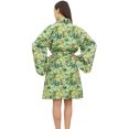 thumbnail image 5 of Bimba Women's Floral & Bird Printed Full Sleeve Kimono Robe Cover Up Wrap - 8, 5 of 5
