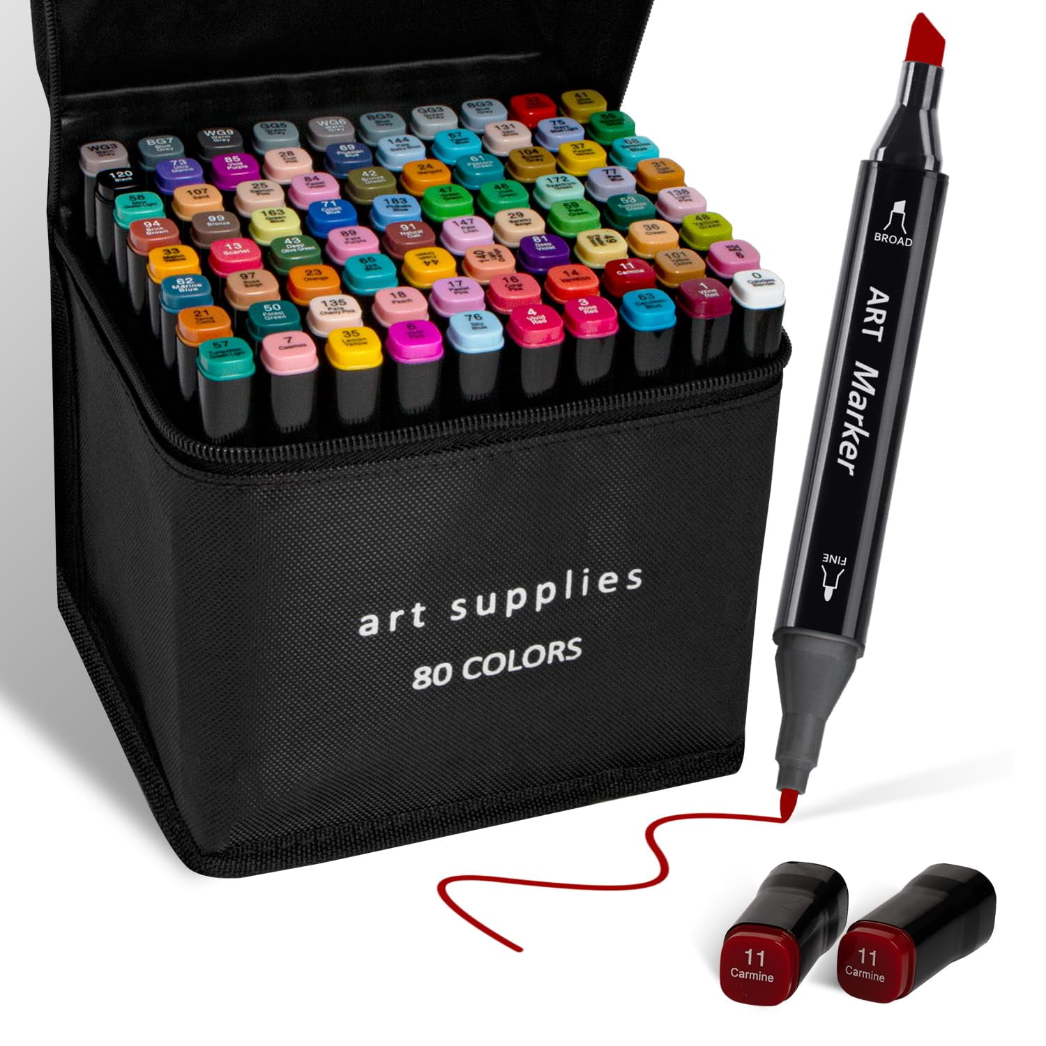 Bianyo Classic Series Alcohol-Based Dual Tip Art Markers Set