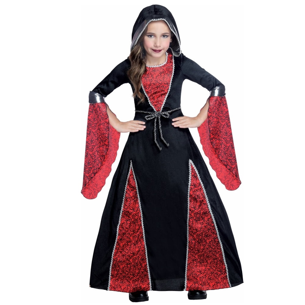 Halloween Girl Puritan Witch Fancy Dress Costume, M - Walmart.com