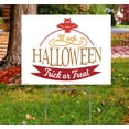thumbnail image 2 of Halloween Trick or Treat Yard Sign 4 - Red, 2 of 3