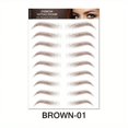 thumbnail image 3 of 6D Eyebrow Tattoos Stickers Makeup Long Lasting Black Brown Eyebrow Sticker Hair-Like Waterproof Natural Fake Eyebrow Stickers For Brow Grooming Shaping, 3 of 5