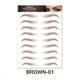 thumbnail image 3 of 6D Eyebrow Tattoos Stickers Makeup Long Lasting Black Brown Eyebrow Sticker Hair-Like Waterproof Natural Fake Eyebrow Stickers For Brow Grooming Shaping, 3 of 5