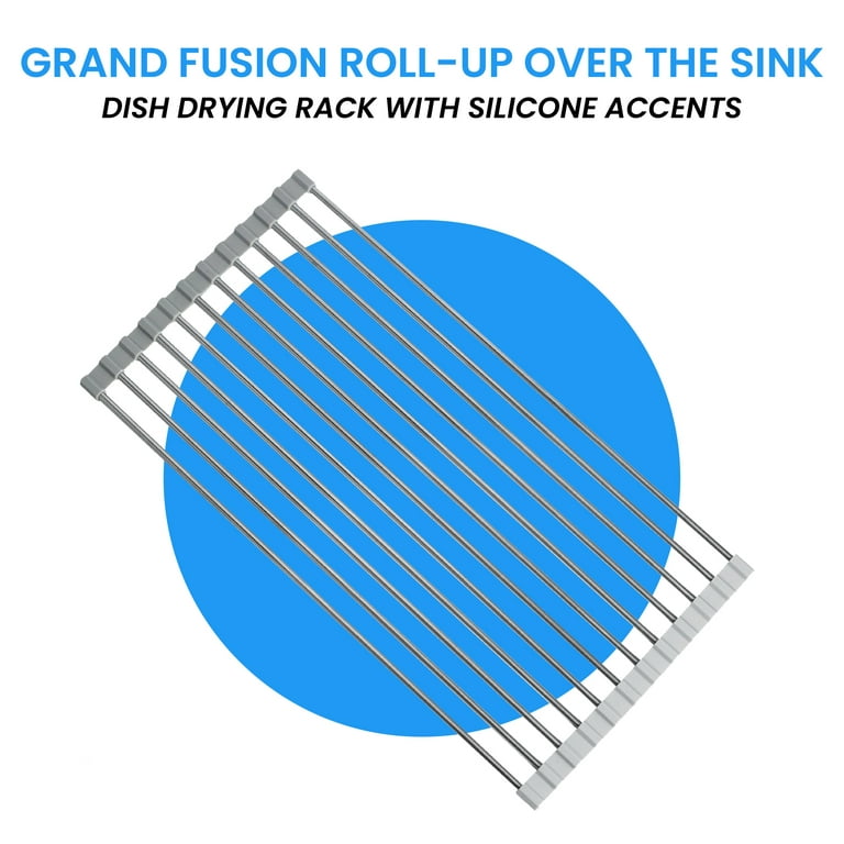 Grand Fusion Over the Sink Stainless Steel Dish Drying Rack, Each