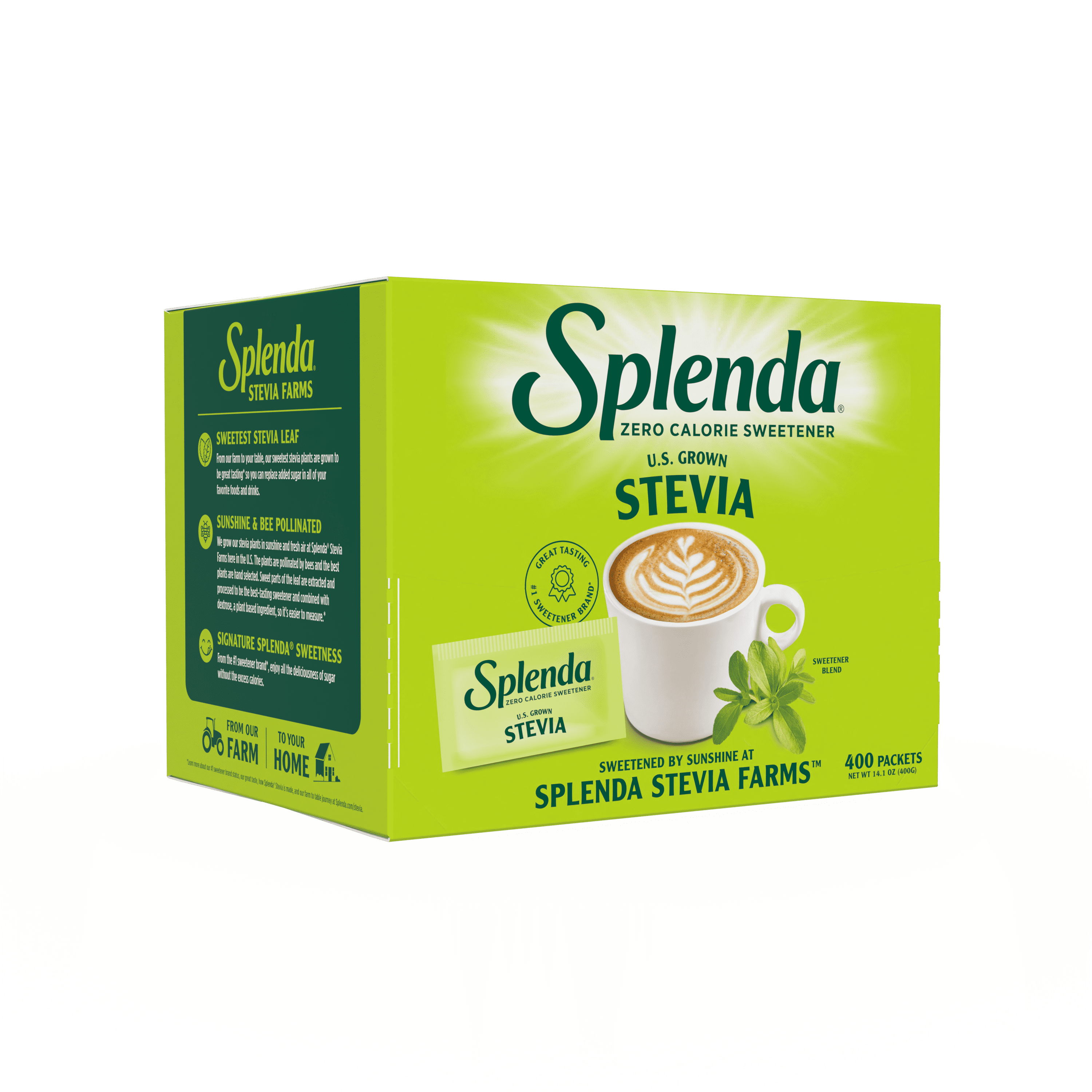 (4 pack) Splenda Stevia Sweetener Packets - 400CT
