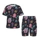 thumbnail image 1 of Balery Roses Flowers Conjunto de Pijama Infantil de Manga Corta con Estampado – Ropa de Dormir de Algodón Suave-3X-Large, 1 of 6