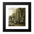 thumbnail image 2 of Jan Baptist Wolfaerts 12x13 Black Modern Framed Museum Art Print Titled - The Piper (1646), 2 of 5
