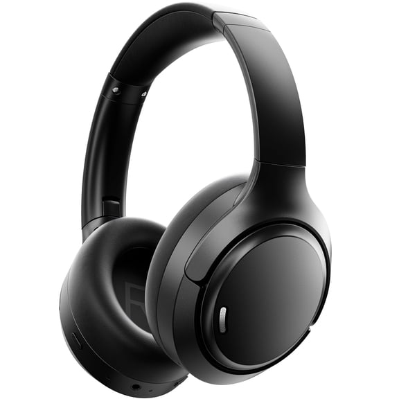 Hybrid Active Noise Cancelling Headphones,-50dB Wireless Bluetooth Headphones with Hi-Res Audio,120H Playtime Over Ear Bluetooth Headphones with 6 ENC Clear Mic,ANC Headphone for Travel Home Office