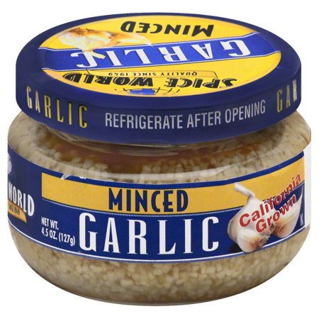 Walmart Grocery Spice World Minced Garlic Jar 4 5 Oz