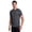 Charcoal, variant on Men's Athletic Fit Logo Short Sleeve Jersey Workout T-Shirt