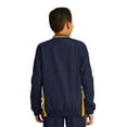 thumbnail image 2 of Sport-Tek Youth Tipped V Neck Raglan Wind Shirt-M (True Navy/Gold), 2 of 6