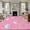 Pink, variant on Rectangle Area Rugs 2 x 3 Ft, Pink Castle Non-Slip Residential Carpet, Balloon Modern Art Star Moon Indoor Crawling Mats Runner Rugs for Living Room/Dining Room/Bedroom