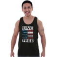 thumbnail image 4 of Live Free Geometric American Flag USA Tank Top T Shirts Men Women Brisco Brands M, 4 of 6