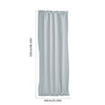 thumbnail image 3 of Solid Color Curtains, French Door Curtains, Rod-Pocket Sliding Window Curtains for Doors, Polyester Material, Insulated, Noise Reducing, Beige White Coffee Blue Gray Pink Dark Gray, 102x64cm, 3 of 8