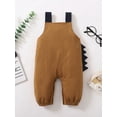 thumbnail image 3 of Nygoyerh Newborn Girls Boys Button Straps Overalls Dinosaur Pattern Adorable Sleeveless U Neck Casual Jumpsuit Infant Clothing 0M 3M 6M 9M 12M 18M, 3 of 7