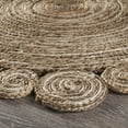 thumbnail image 3 of Bleached and Natural Spiral Boutique Jute Rug, 3 of 5
