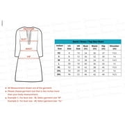 Janasya Indian Round Neck 3/4 Sleeve Floral Print Mustard Poly Crepe Kurta For Women