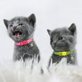 thumbnail image 6 of Azuza Breakaway Plaid Kitten Collar with Bell 4 Pack Quick Release Safe Buckle Cat Collars 4 Colors Checkered Pattern Adjustable from 6"-8", 6 of 7