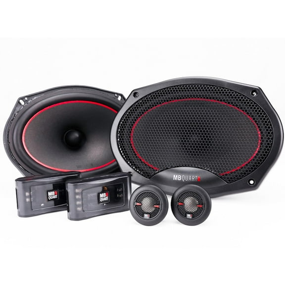 MB Quart 6"x9" Coaxial Reference Car Speaker System, 2-Way Audio, 240W Output