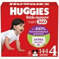 thumbnail image 1 of Pañales Huggies Little Movers HuggFit 360°, talla 4 (10-17 kg), 144, 1 of 9