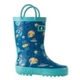 thumbnail image 3 of Oakiwear Kids Rain Boots For Boys Girls Toddlers Children, Outer Space, 3 of 3