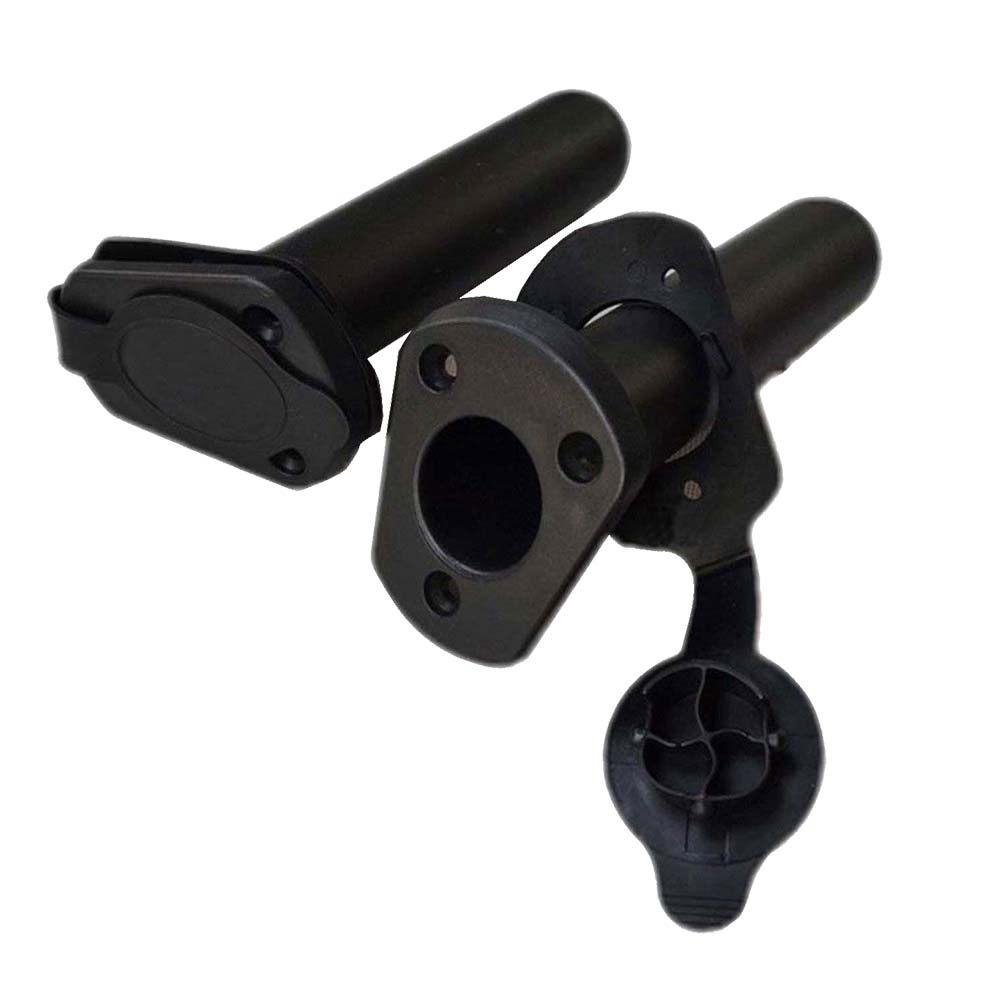 NUOLUX 1 Pc Plastic Flush Mount Fishing Boat Rod Holder and Cover Kayak