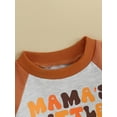 thumbnail image 5 of GXFC Toddler Baby Boy Halloween Outfits Clothes 6M 1T 2T 3T Children Boy Long Sleeve Pumpkin Letter Print Sweatshirt+Elastic Long Pants 2Pcs Halloween-themed Clothing Costume for Kids Boy, 5 of 8